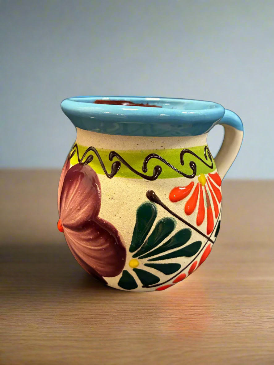 Hand Painted Clay Mug