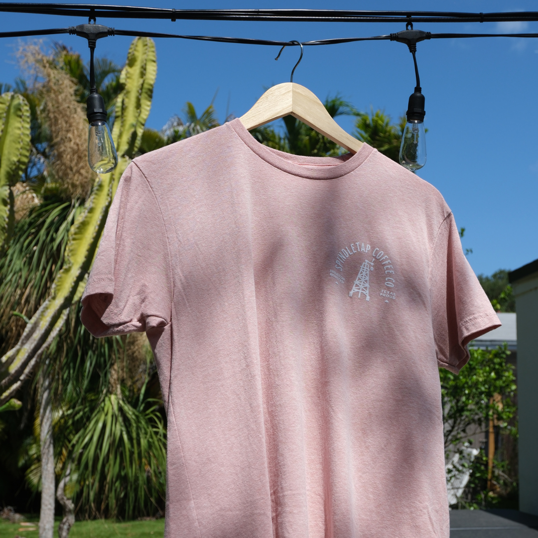 Pink 'Houston Roasted, Texas Proud.' T-Shirt